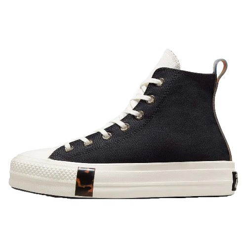 CONVERSE Chuck Taylor All Star Lift Future Archive Womens Hi Shoe - Black/Egret/Tawny Owl