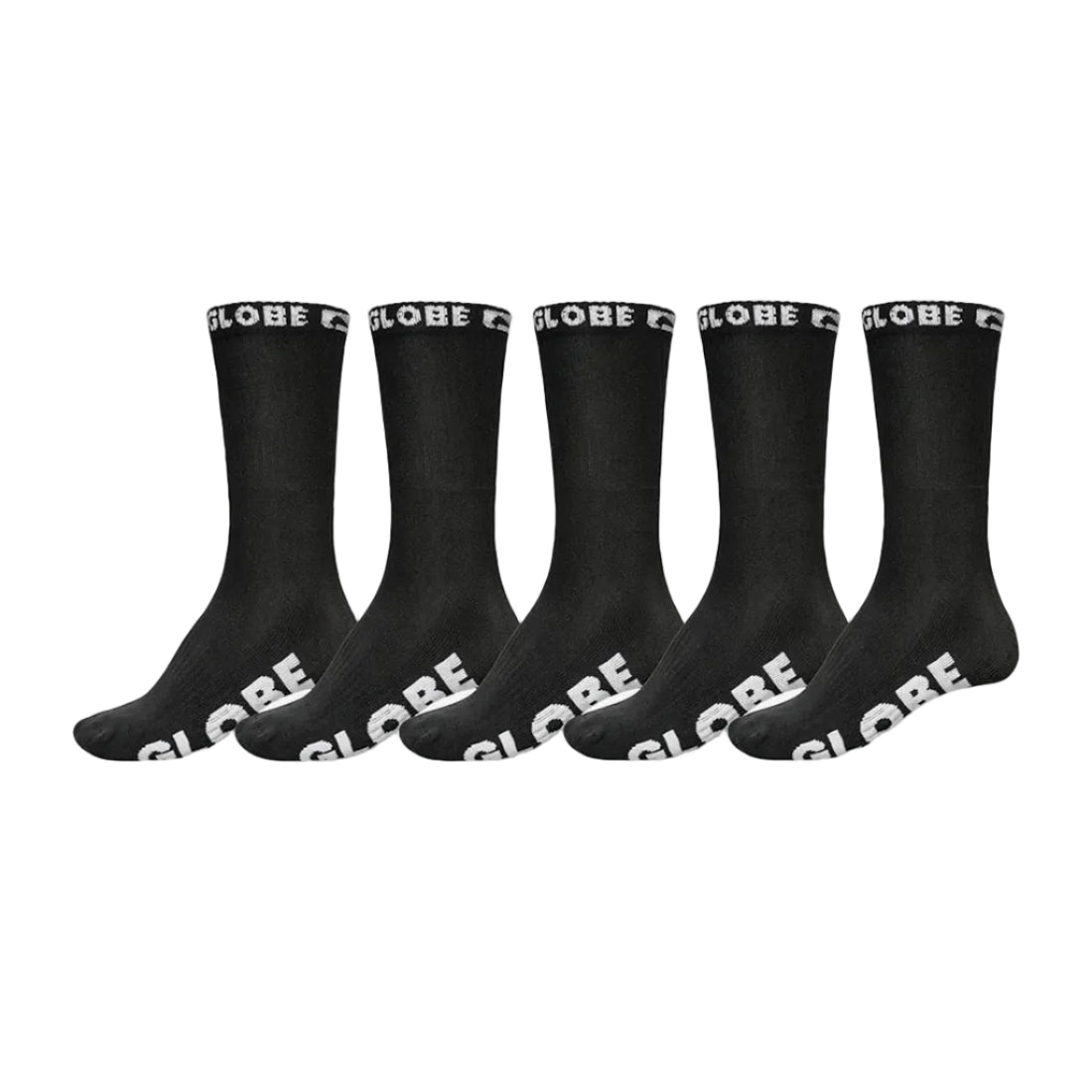 GLOBE Blackout Youth 5pk Socks - Black