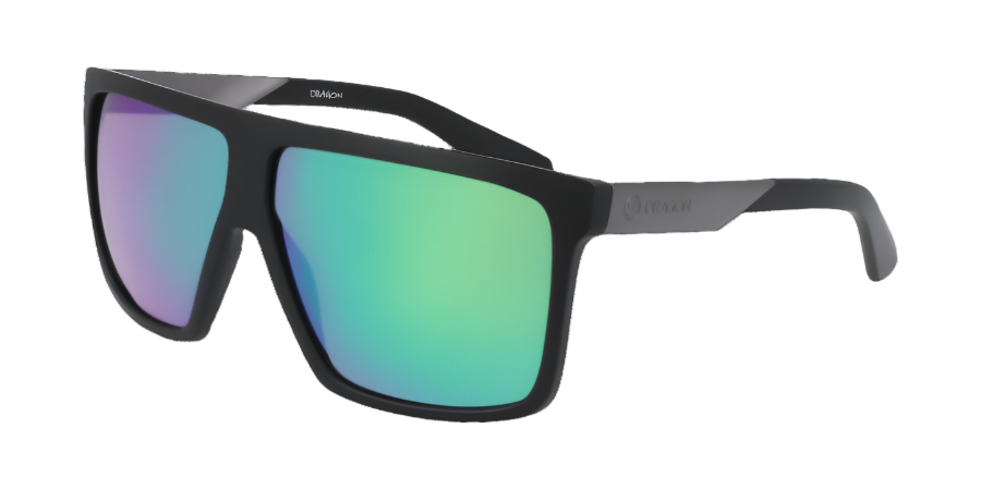 DRAGON Ultra Sunglasses - Matte Black/LL Green Ion - VENUE.