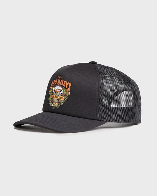 THE MAD HUEYS The Island Captain Snapback Foam Trucker Cap - Black