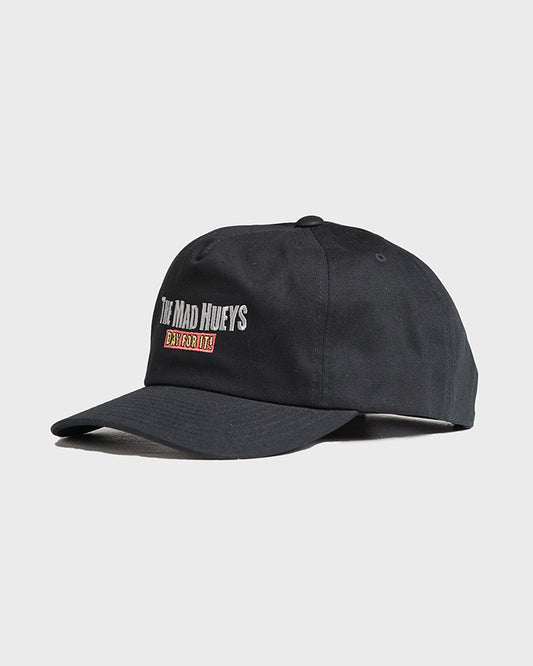 THE MAD HUEYS Day For It Unstructured Snapback Cap - Black