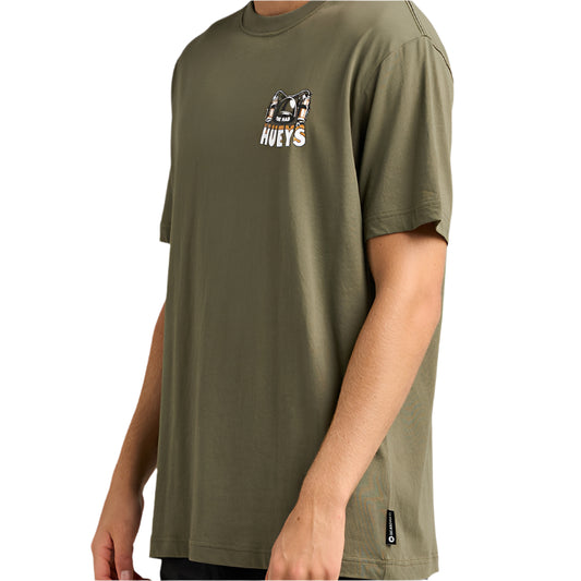 THE MAD HUEYS Beer To Beer Mens Tee - Olive