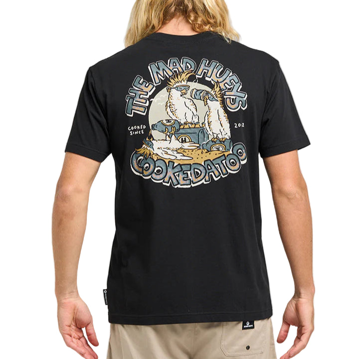 THE MAD HUEYS Cookedatoo Trio Mens Tee - Black