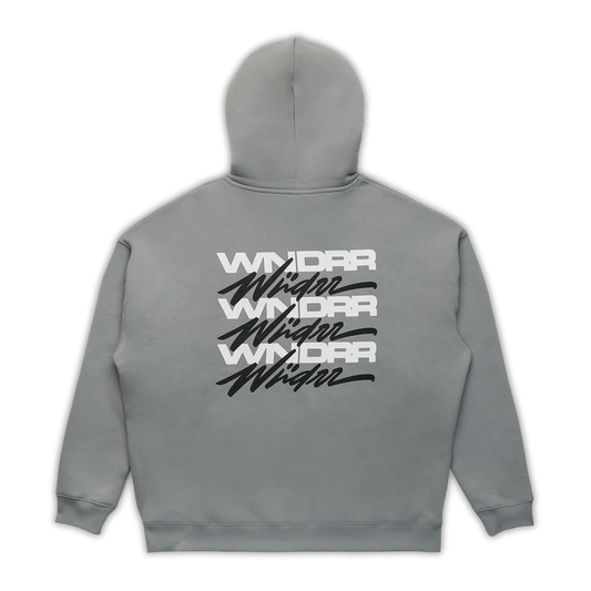 WNDRR Hex Mens Hoodie - Cement Grey