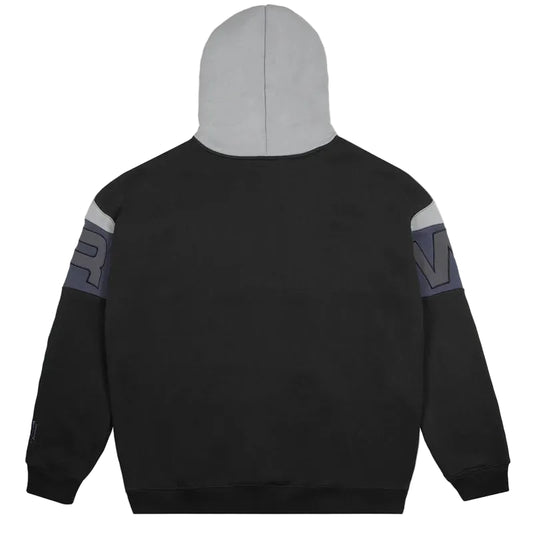 WNDRR Primer Mens Panel Hoodie - Grey/Faded Black
