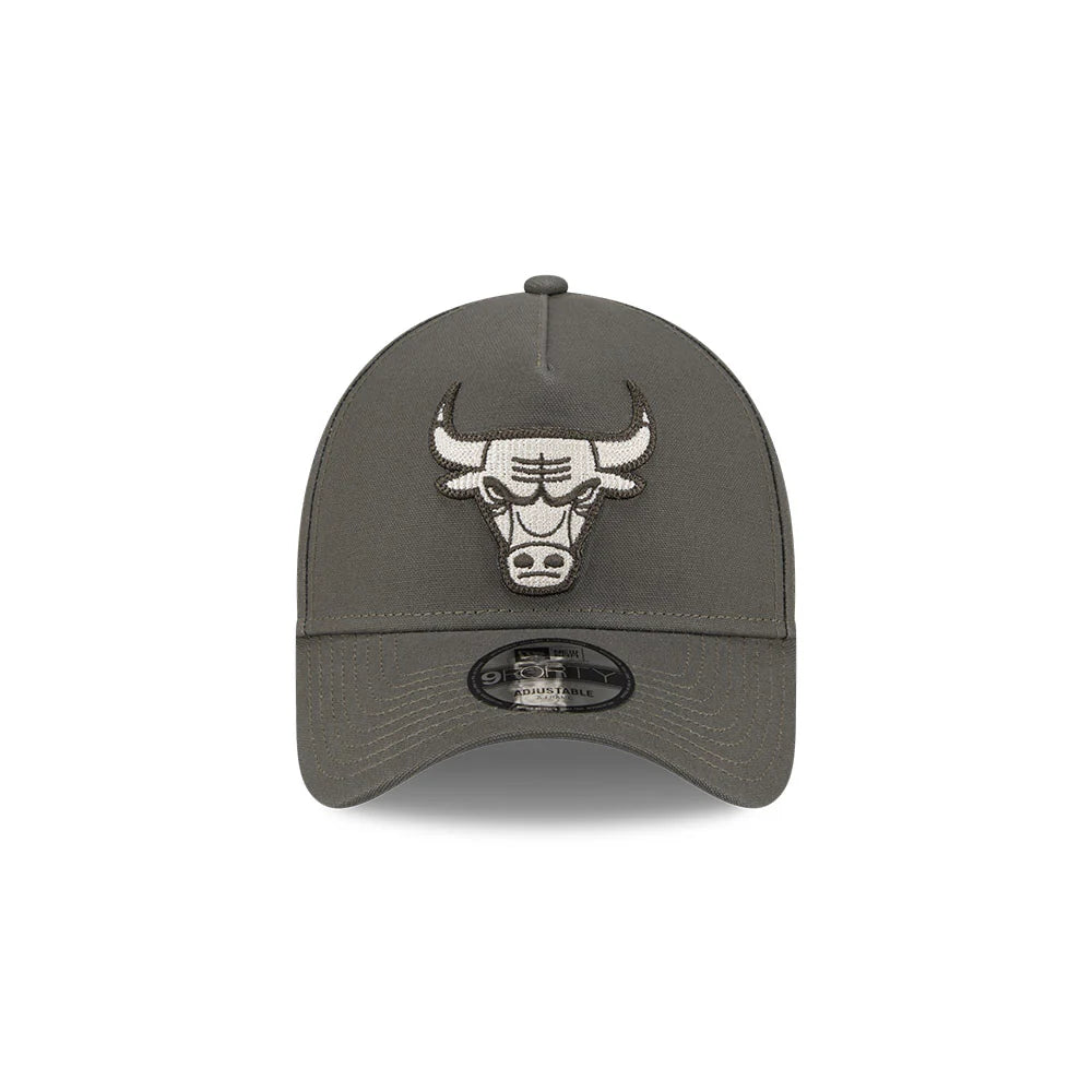 NEW ERA Chicago Bulls Chainstitch 9FORTY A-Frame Snapback Cap - Moss