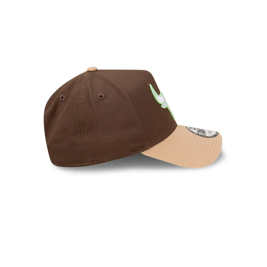 NEW ERA Chicago Bulls Rocky Road 9FORTY A-Frame Snapback Cap - Walnut/Camel