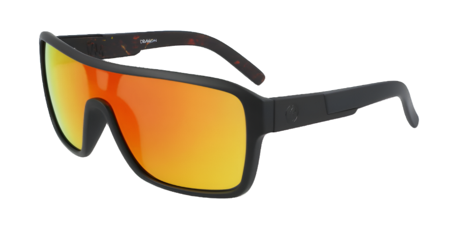 DRAGON The Jam Remix Sunglasses - Matte Black/Inferno/LL Red Ion - VENUE.