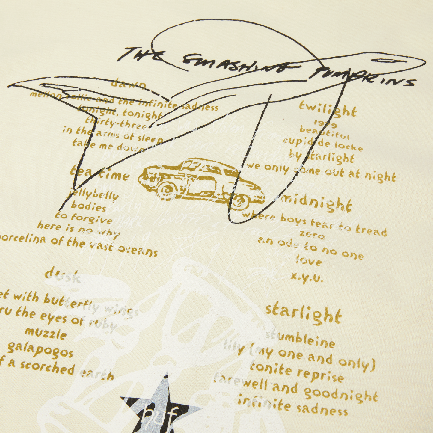 HUF Jellybelly Mens Tee - Bone