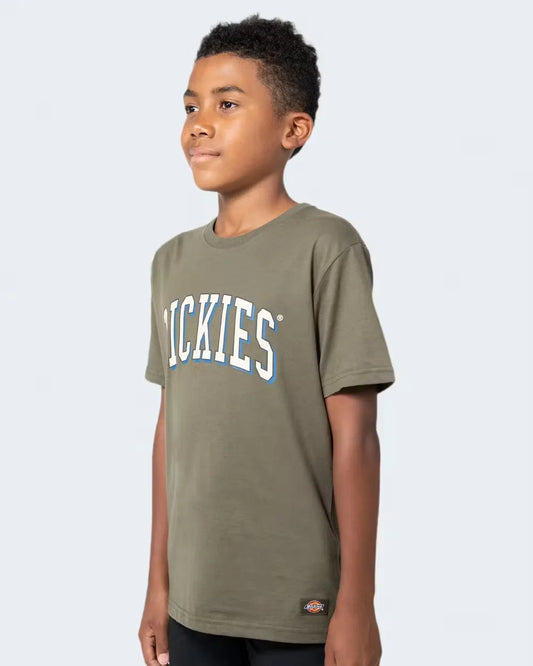 DICKIES Longview Classic Fit Youth Tee - Rinsed Moss