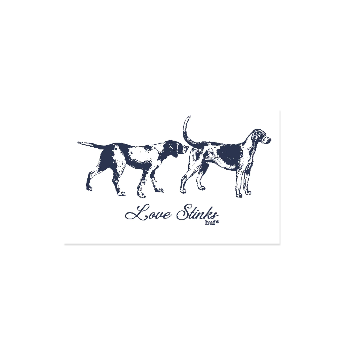 HUF Love Stinks Sticker - White