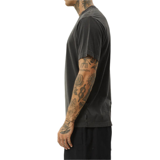 AFENDS Thrown Out Recycled Retro Fit Mens Tee - Black/White
