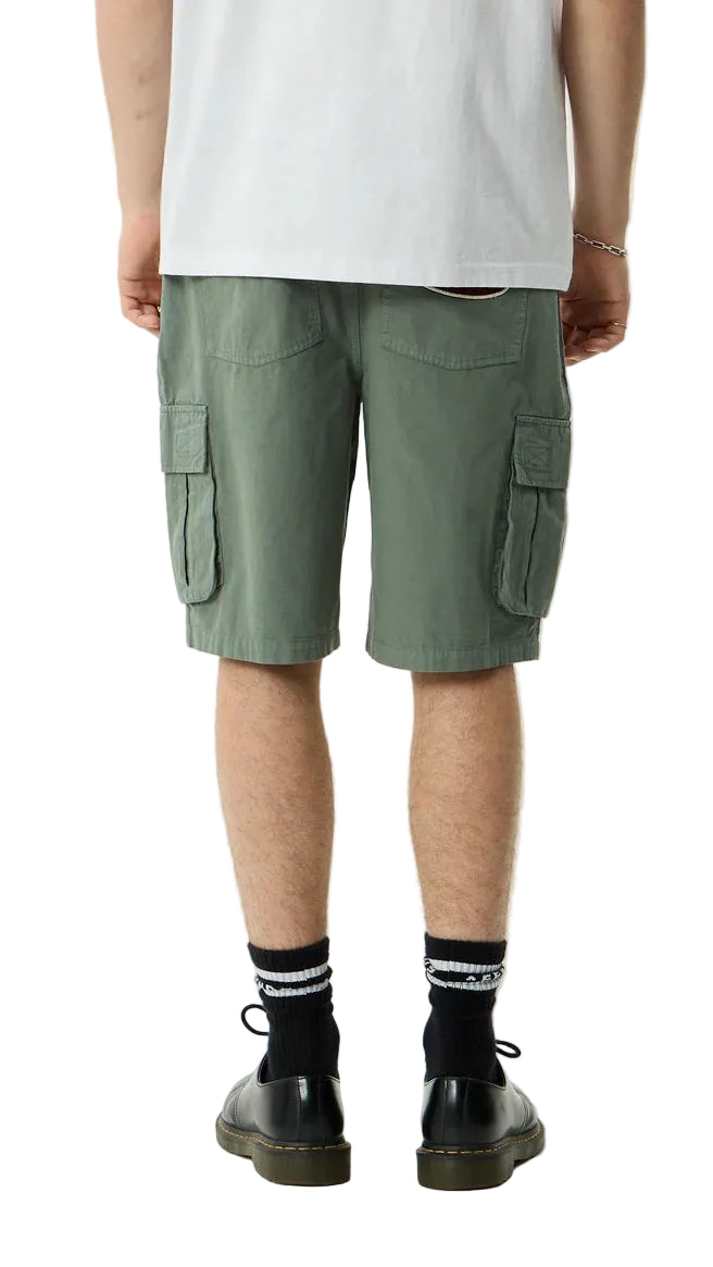 AFENDS Summit Pleated 22" Cargo Short - Washed Sycamore
