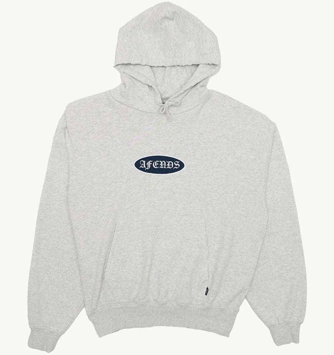 AFENDS Supply Recycled Mens Hoodie - Grey Marle
