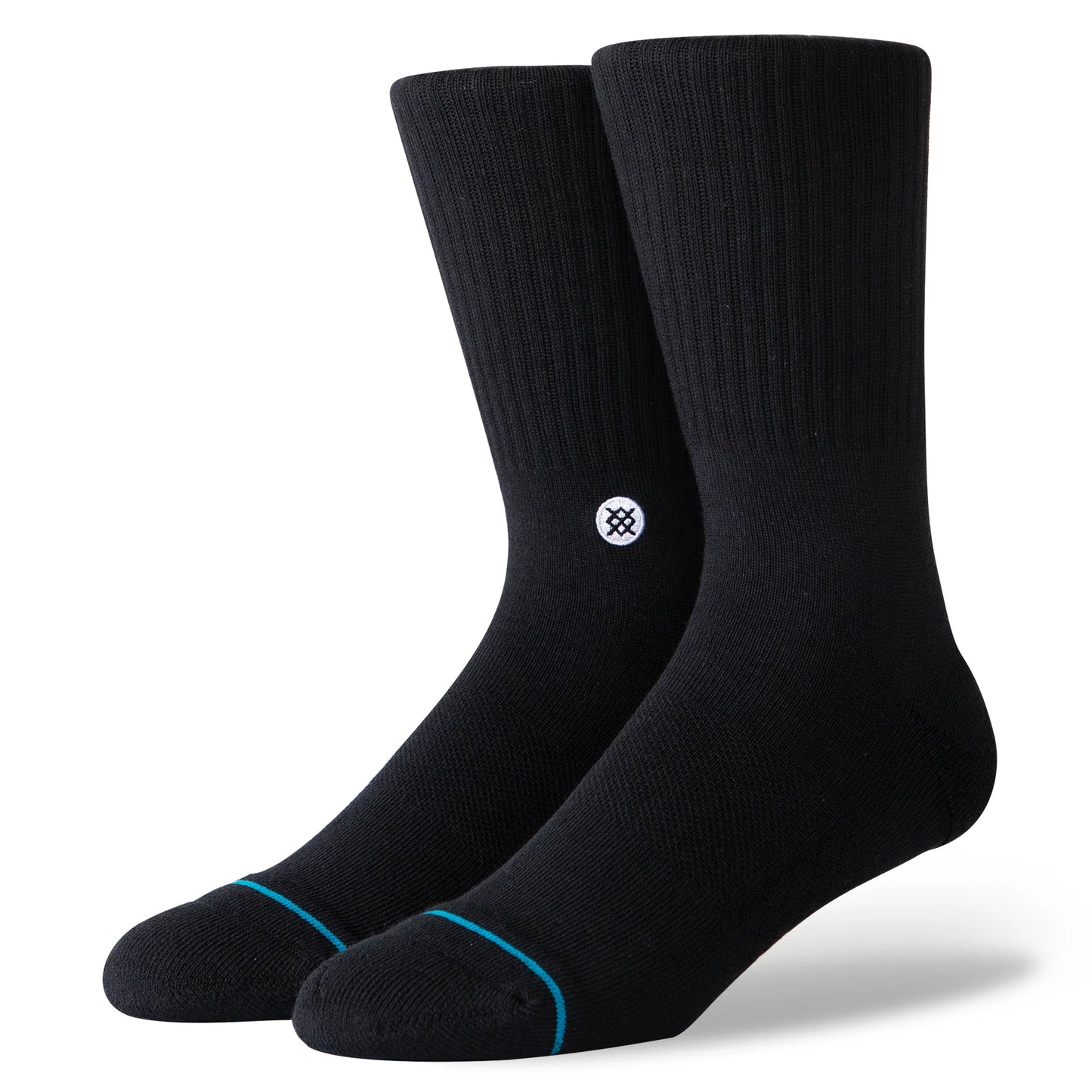 STANCE Icon 3pk Crew Socks - Black