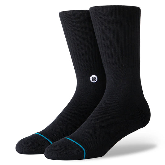 STANCE Icon 3pk Crew Socks - Black
