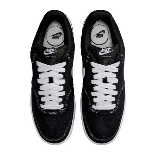 NIKE Court Vision FL Low Shoe - Black/White