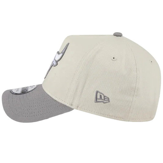 NEW ERA Chicago Bulls Stone Storm Two Tone 9FORTY A-Frame Snapback Cap - Stone/Storm Grey