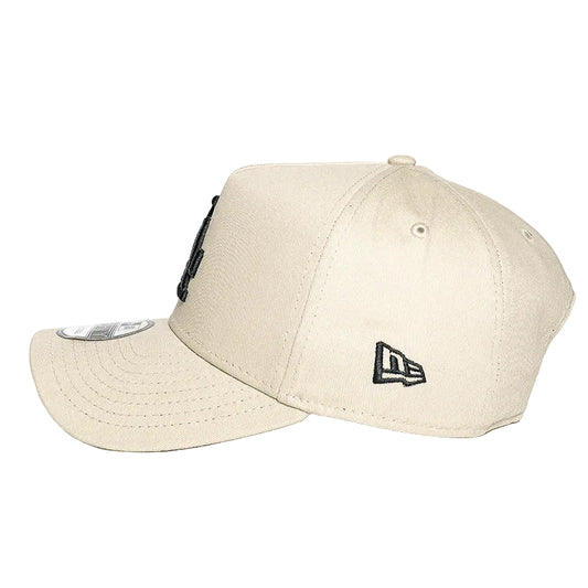 NEW ERA Los Angeles Dodgers 9FORTY A-Frame Snapback Cap - Stone/Black