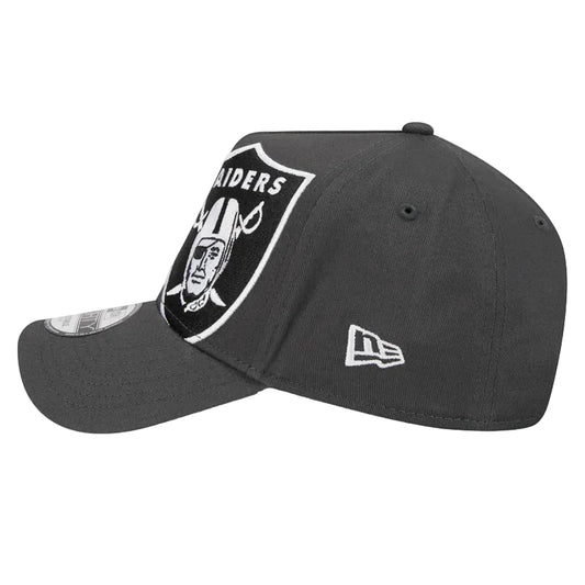 NEW ERA Las Vegas Raiders Oversize Tilt 9FORTY A-Frame Snapback Cap - Grey