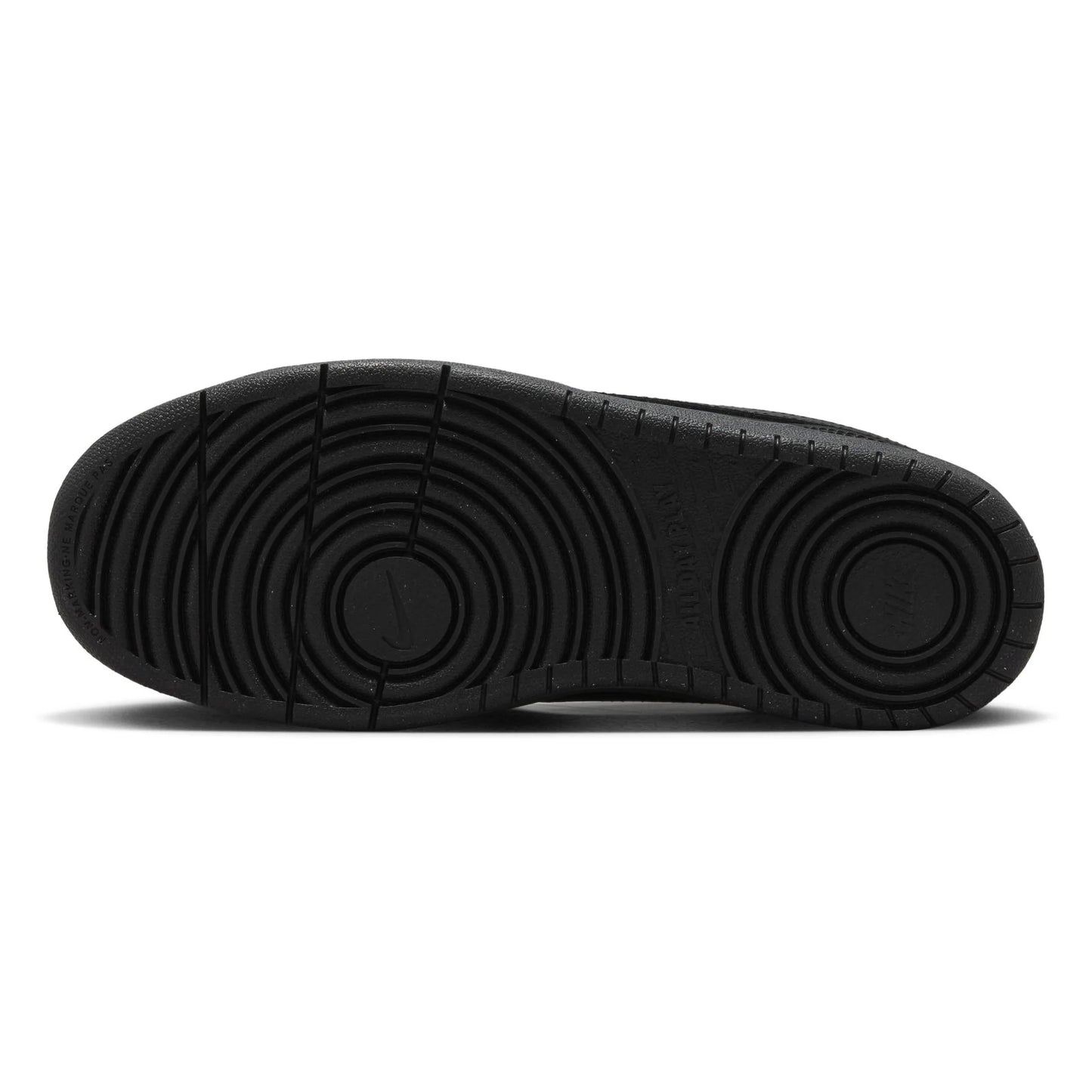 NIKE Court Borough Recraft Older Youth Low Shoe - Black/Black/Black