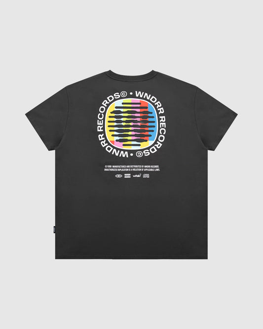 WNDRR No Signal Box Fit Mens Tee - Faded Black