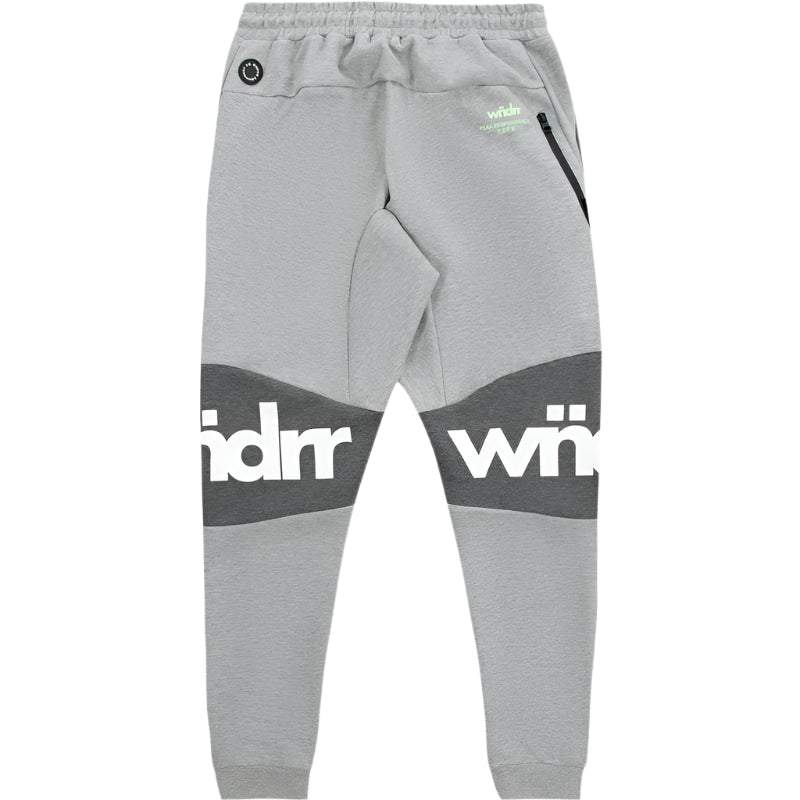 WNDRR Fusion Mens Tech Trackpant - Grey Marle