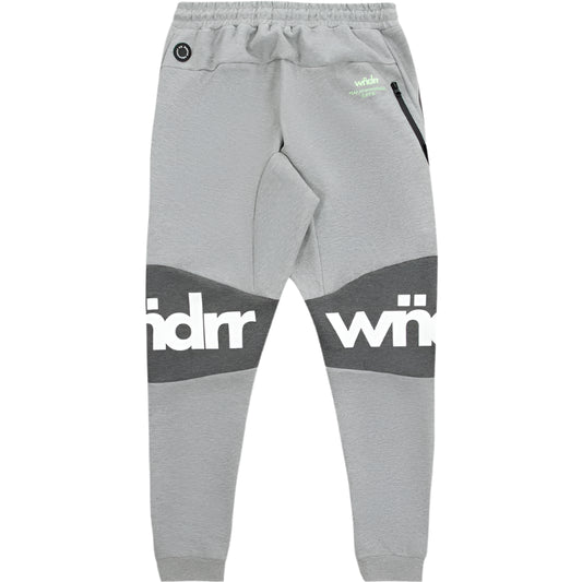 WNDRR Fusion Mens Tech Trackpant - Grey Marle