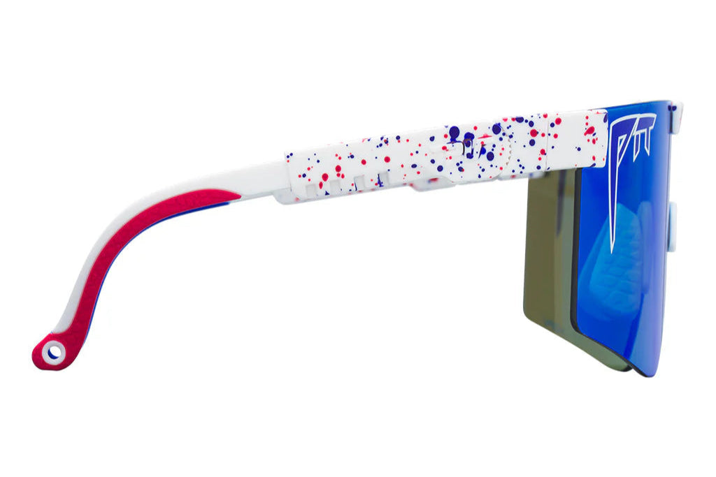 PIT VIPER The Merika Original 2.0 Sunglasses - White/Polarized Blue