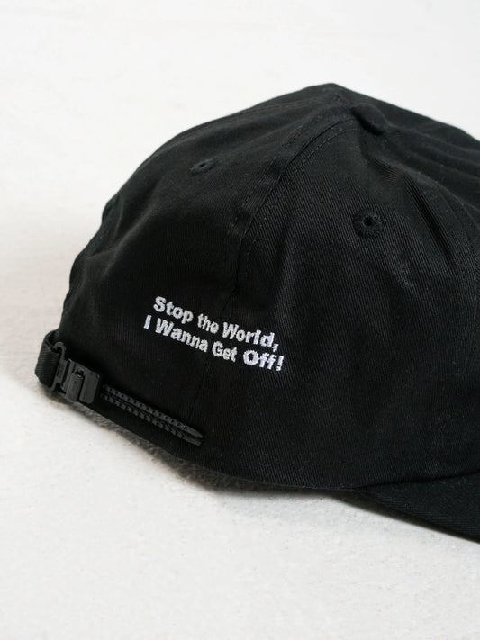 WORSHIP Get Off 5 Panel Strapback Cap - Black