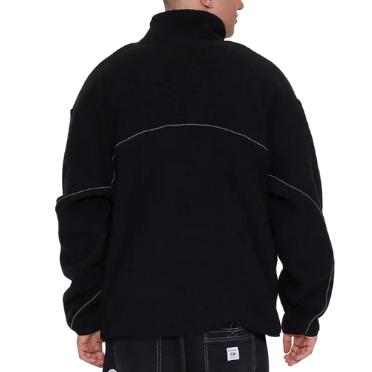 WORSHIP Sonic Quarter Zip Sherpa Fleece - Black