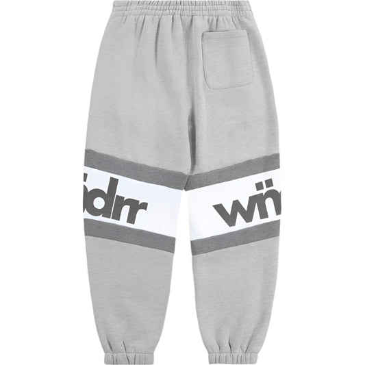 WNDRR Junction Mens Baggy Trackpant - Grey Marle
