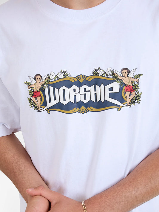 WORSHIP Podium Mens Tee - White