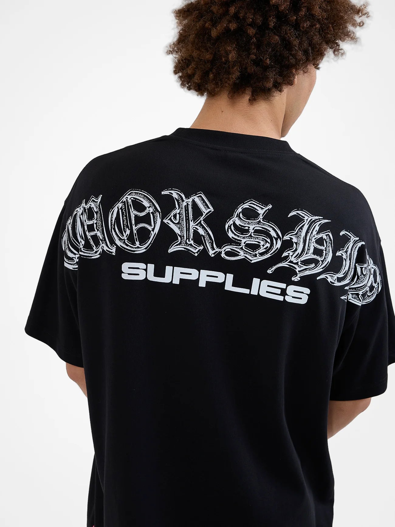 WORSHIP Liquid Oversized Mens Tee - Black