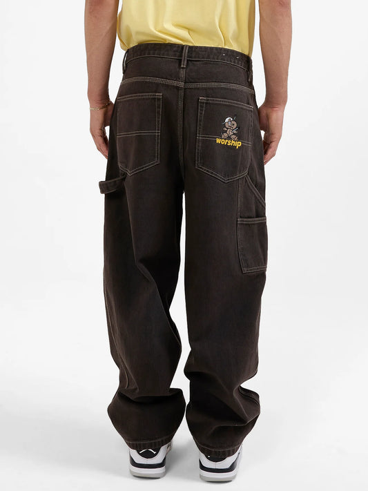 WORSHIP Dejavoodoo Carpenter Mens Jean - Broken Mole