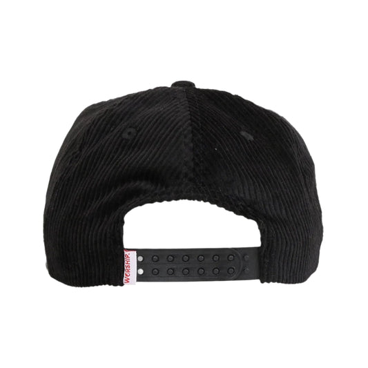 WORSHIP Metallic Taste Snapback Cap - Worn Black