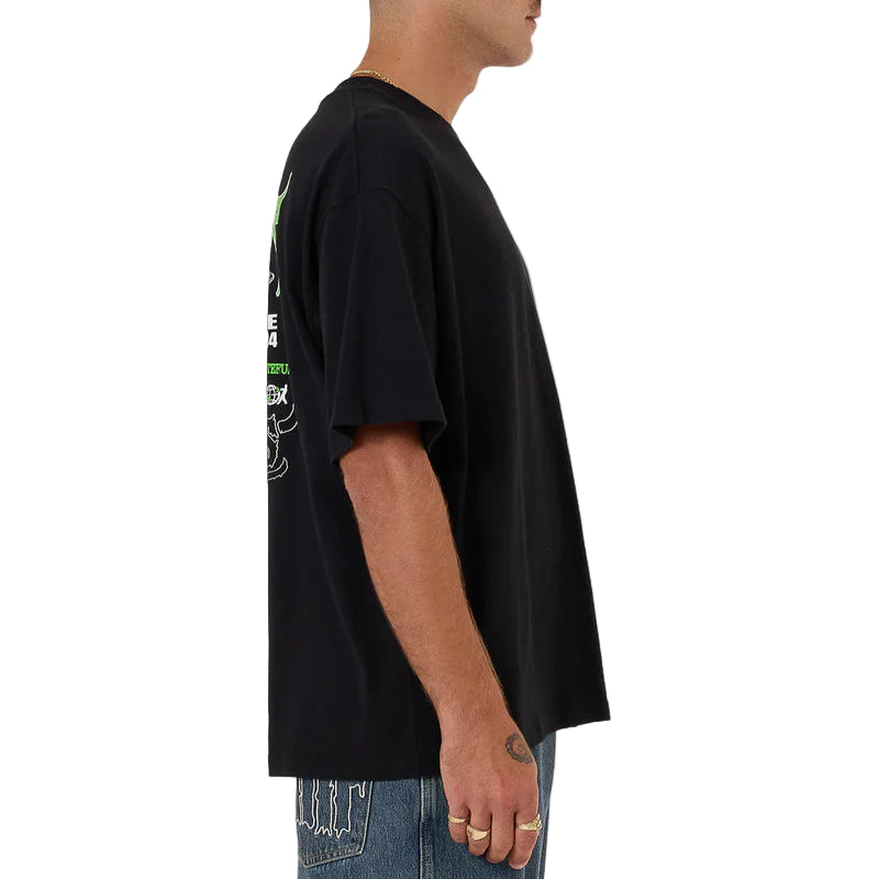 WORSHIP Logorama Oversized Mens Tee - Black