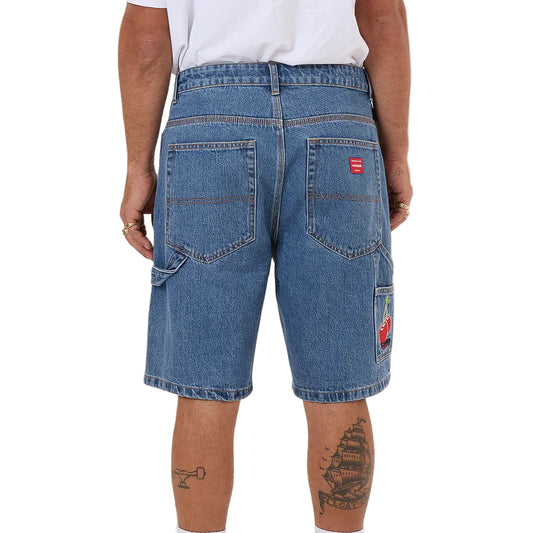 WORSHIP Glazed And Confused Mens Carpenter Short - Sky High Blue