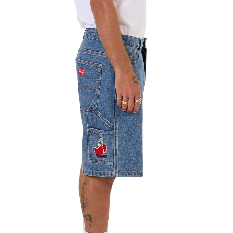 WORSHIP Glazed And Confused Mens Carpenter Short - Sky High Blue