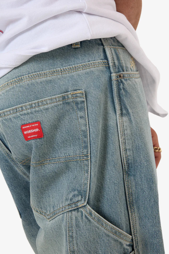 WORSHIP Carpenter Mens Jean - Light N Dirty
