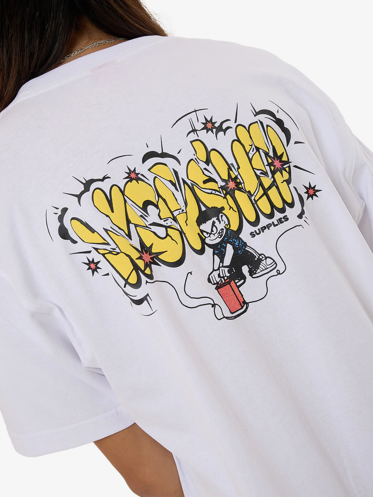 WORSHIP Boomer Mens Tee - White