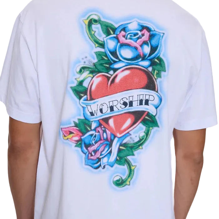 WORSHIP No Ragrets Mens Tee - White