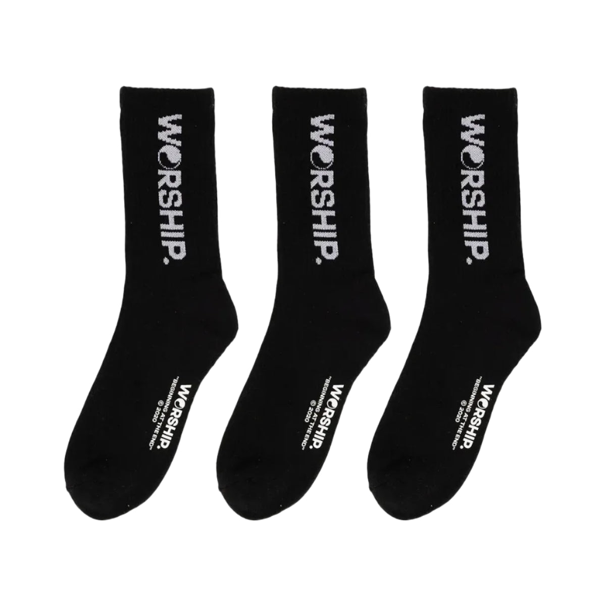 WORSHIP Core 3PK Socks - Black