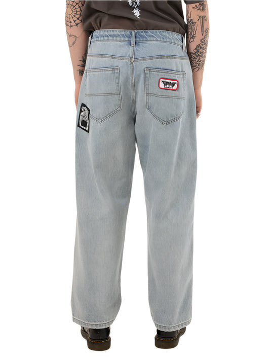WORSHIP Doom Big Lounger Mens Jean - Bull Denim Blew Dust