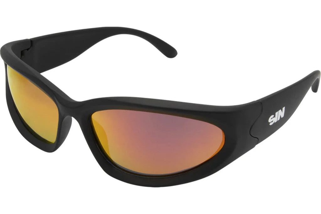 SIN Reefer Polarised Sunglasses - Black/Red