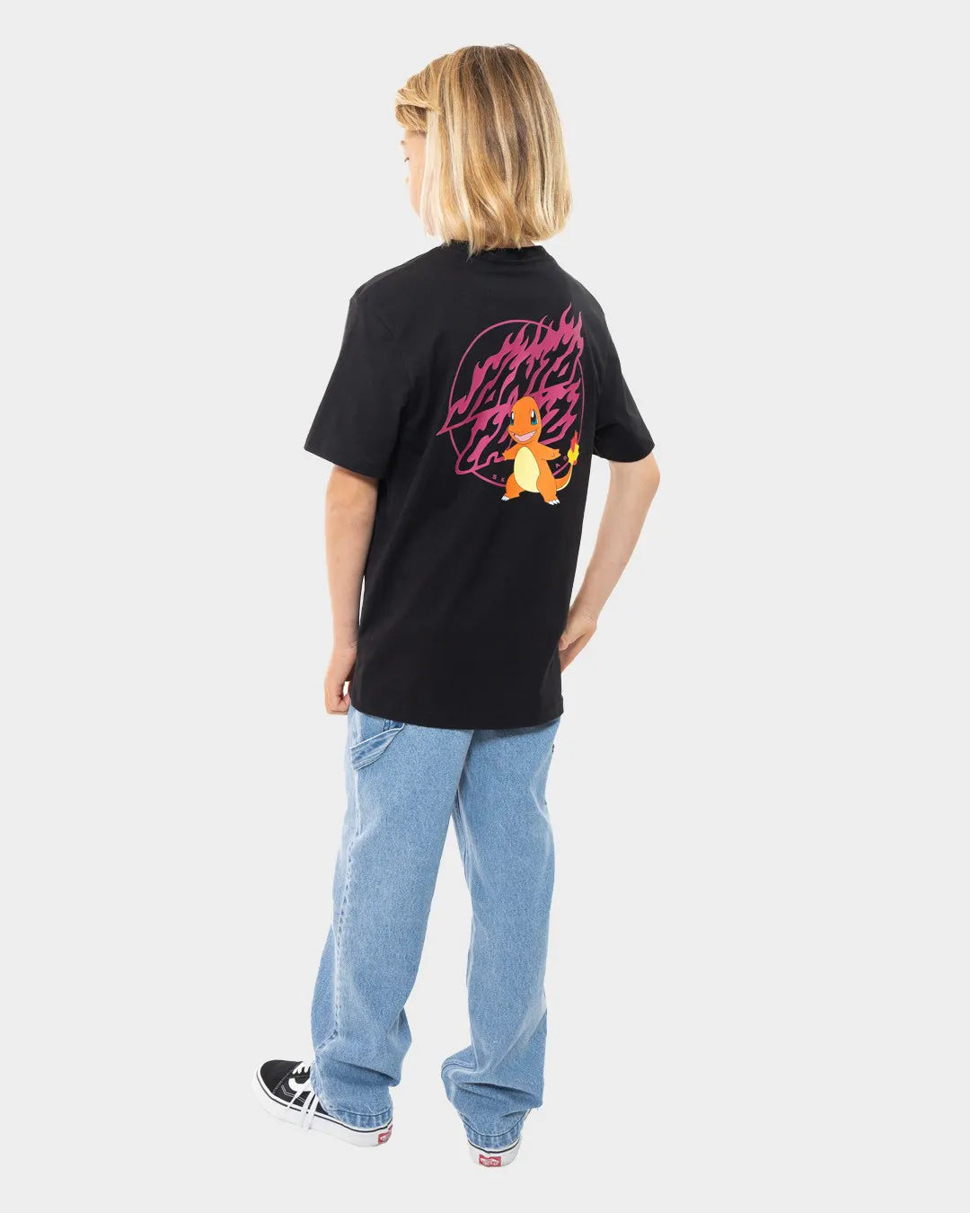 SANTA CRUZ Pokémon Fire Type 1 Youth Tee - Black