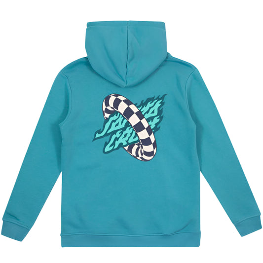 SANTA CRUZ Goal Flame Centre Youth Hoodie - Ocean