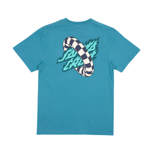 SANTA CRUZ Global Flame Centre Youth Tee - Ocean