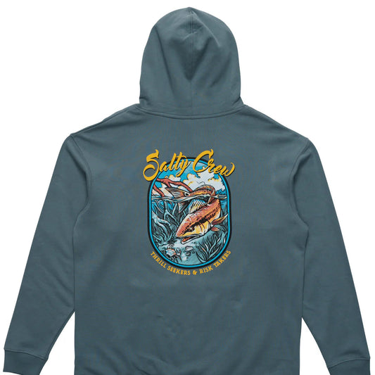 SALTY CREW Red Fish MW Mens Hoodie - Storm