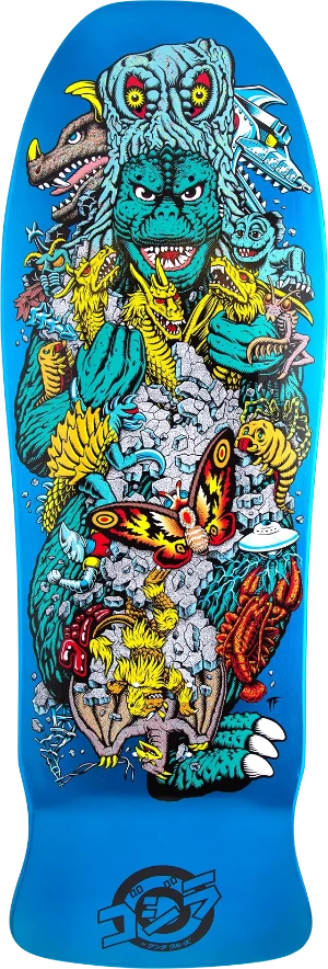 SANTA CRUZ x GODZILLA Kaiju Roskopp 10.125 X 30.2 Cruiser Deck - Blue
